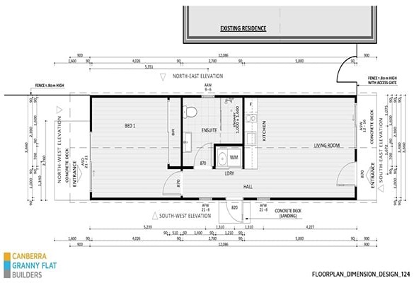 Floorplan Dimensions Design 124