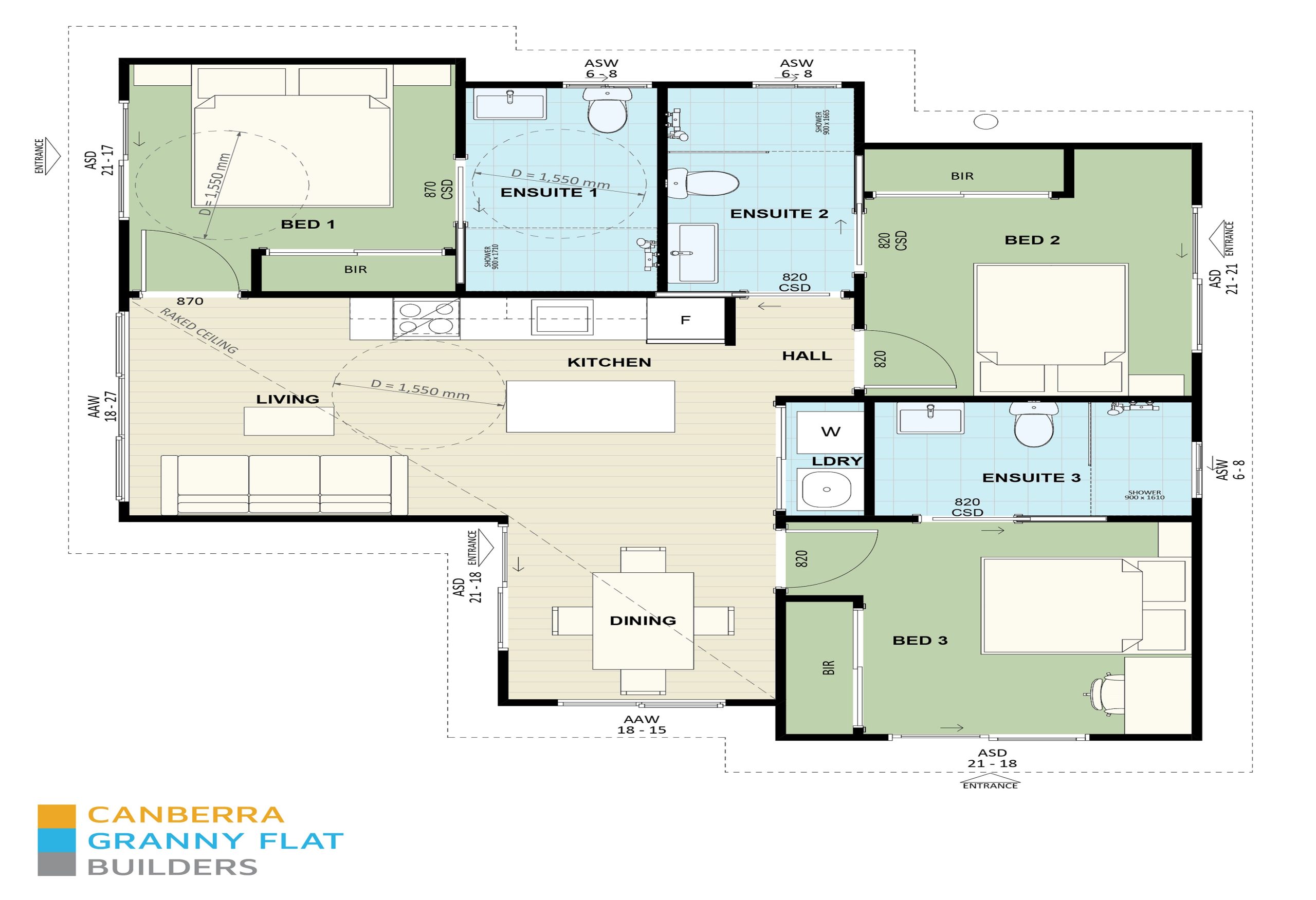 Furniture scaled Floorplan 383