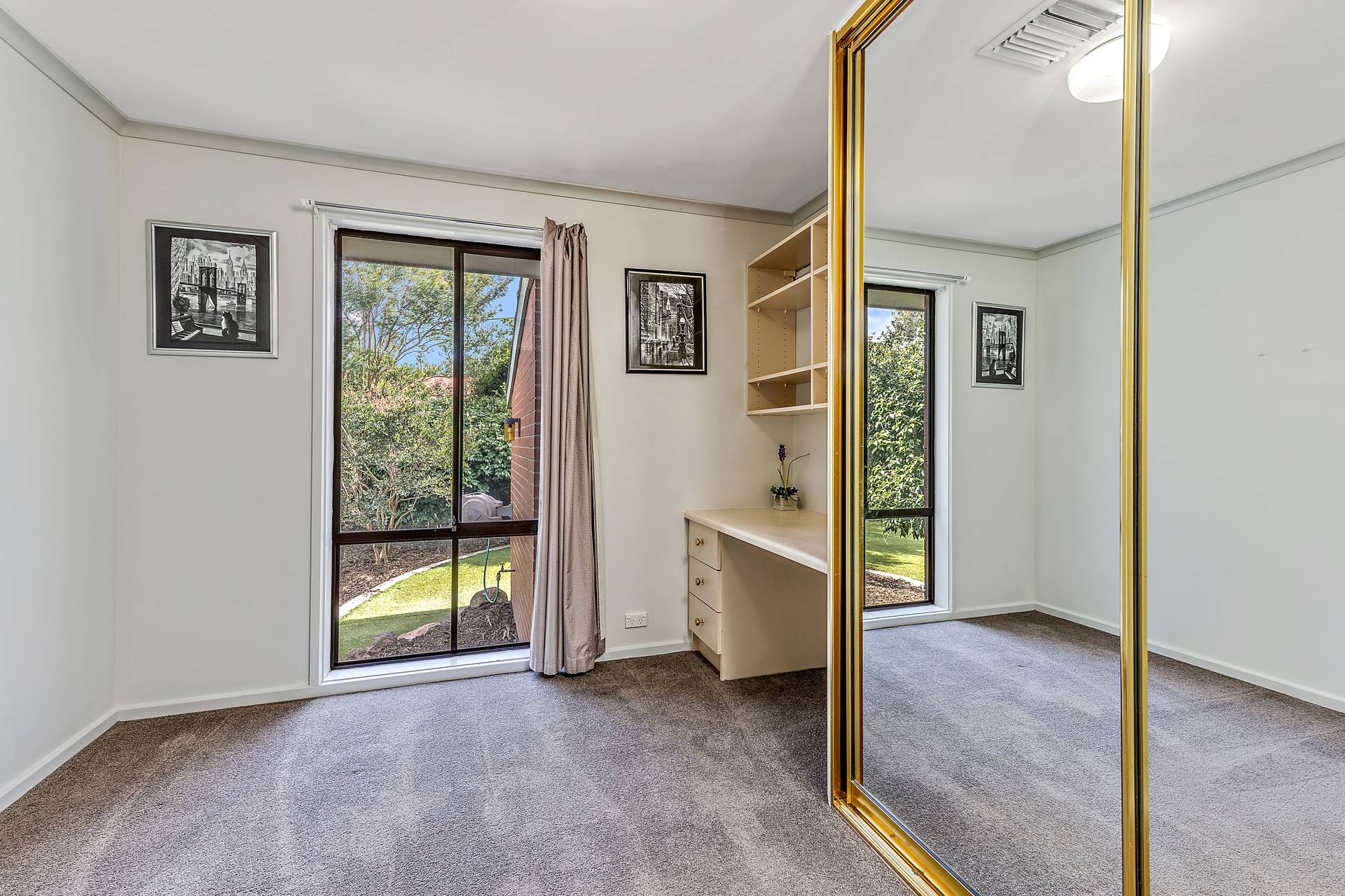 Bed Room Area With Mirror